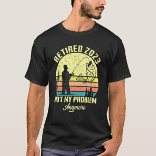 Herren Rentner 2023 Ruhestand Angeln Für Papa Mich T-Shirt