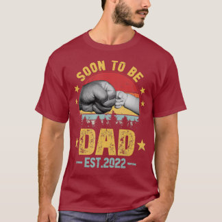 Herren Retro Bald Papa Est 2022 Erster Papa T-Shirt