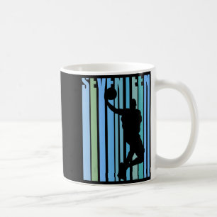 Herren Retro-Basketball 17. Geburtstag Kinder Jung Kaffeetasse