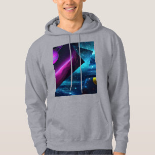 Herren Retro Cosmic Multiverse Galactic Hoodie