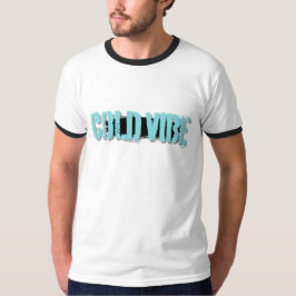Herren Retro Good Vibes Ringerrundhals-T-Shirt T-Shirt