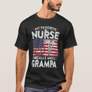 Herren Retro Meine Lieblingskrankenschwester Nennt T-Shirt