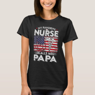 Herren Retro Meine Lieblingskrankenschwester Nennt T-Shirt