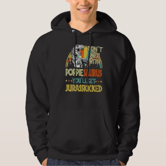 Herren Retro Poppiesaurus Dinosaurier Rex Vintage Hoodie