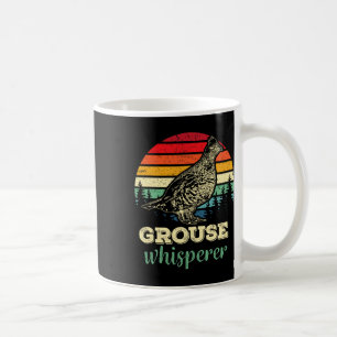 Herren Retro Ruffed Grouse Whisperer Vogeljagd Bi Kaffeetasse