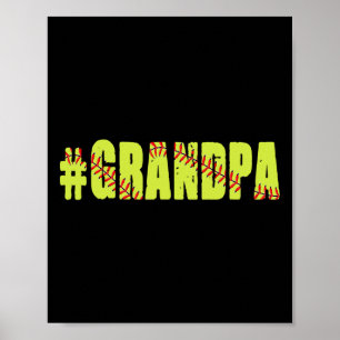 Herren Retro Vatertag Männer Softll Opa Softll P Poster