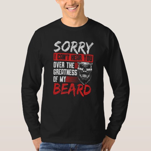 Herren Retro Vintage Bart Bärtig T-Shirt (Vorderseite)