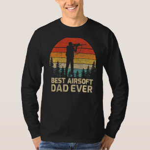 Herren Retro Vintage Best Airsoft Dad Ever Vaterta T-Shirt
