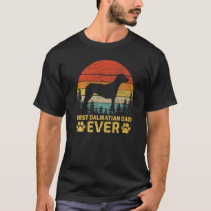 Herren Retro Vintage Bester Dalmatiner-Vater Aller T-Shirt