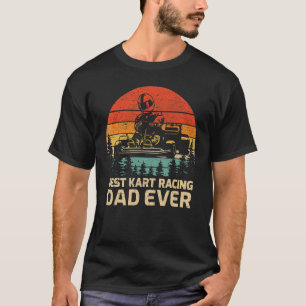 Herren Retro Vintage Bester Kart-Rennfahrer Dad Ev T-Shirt
