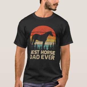 Herren Retro Vintage Bester Pferd Papa Ever Vater T-Shirt