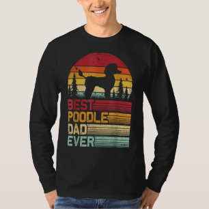 Herren Retro Vintage Bester Pudel Papa Aller Fathe T-Shirt