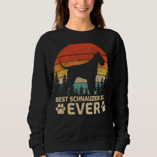 Herren Retro Vintage Bester Schnauzer Dad Ever Vat Sweatshirt