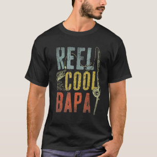 Herren Retro Vintage Rolle Cool Bapa Angeln Vatert T-Shirt