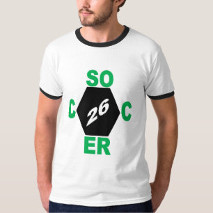 Herren Ringer T-Shirt DESIGN FUSSBALL 26