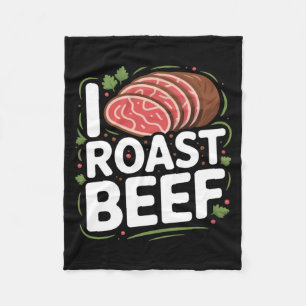 Herren Roastbeef Bbq Fleischliebhaber Metzger Chef Fleecedecke