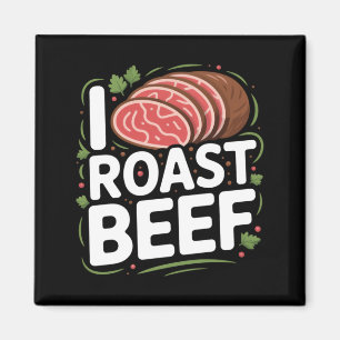 Herren Roastbeef Bbq Fleischliebhaber Metzger Chef Magnet