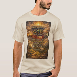 Herren Romans 8:28 Christliches T-Shirt