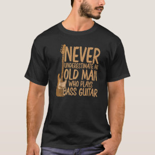 Herren Ruhestand Bassist Musik Bass Gitarrist Ruhe T-Shirt