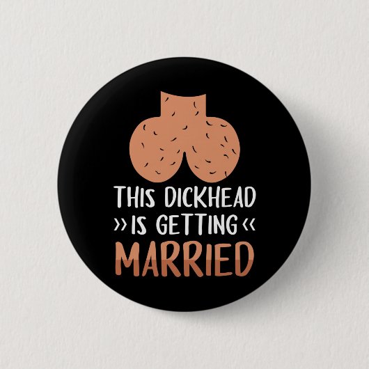 Herren-Sack-Gesicht-Junggesellenabschied-Lustiges- Button (Vorderseite)
