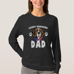 Herren Saint Bernard Grafik Jungen Männer Väter St T-Shirt