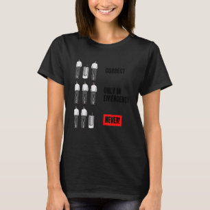 Herren Sarkastische Toilette Grafik Urinal Stehend T-Shirt