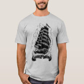 Herren Schiff Langschlauch T-Shirt (Vorderseite)