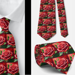 Herren-Schlips Blumen-Halsband für Hochzeit und Krawatte