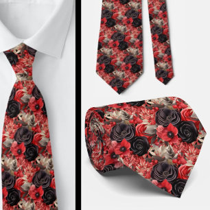 Herren-Schlips Florale Halskrawatte für Hochzeit Krawatte