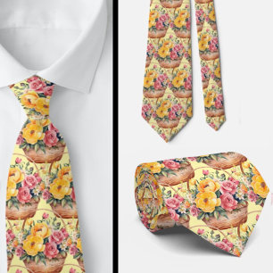 Herren-Schlips   Florale Hochzeits- und Event-Kraw Krawatte