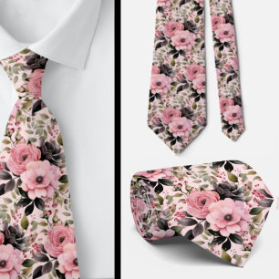 Herren-Schlips   Florale Hochzeits- und Event-Kraw Krawatte