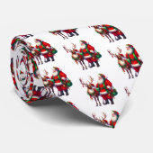 Herren-Schlips-Weihnachts-Santa Krawatte (Gerollt)