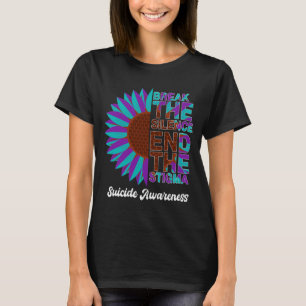 Herren schön Prävention Bewusstsein Sonnenblume tr T-Shirt