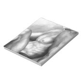 Herren Schöne Kunst Zeichn von Nacken-Mann-Cool Notizblock (Rotiert)