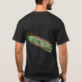 Herren Schwarz T-Shirt "Obsession Suppression". (Rückseite)