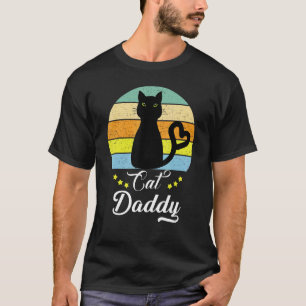 Herren Schwarze Katze Daddy Kätzchen Katze Tanz Mi T-Shirt