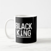Herren schwarzer König Schach Geschichte Monat Jun Kaffeetasse (Links)