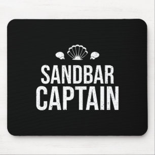 Herren schweben die Sandbank des Bootes Kapitän Le Mousepad