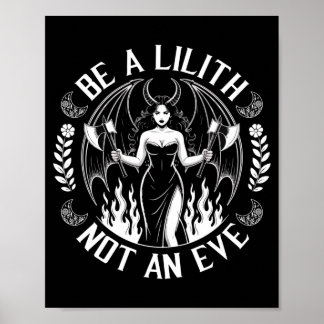 Herren Sei eine Lilith, keine Eva, Halloween-Tag Poster