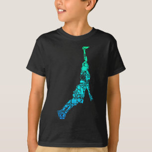 Herren Shirt Basketball Spieler Trainer Dunking