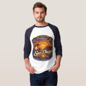 Herren-Shirt mit 3/4-Arm T-Shirt (Vorne ganz)