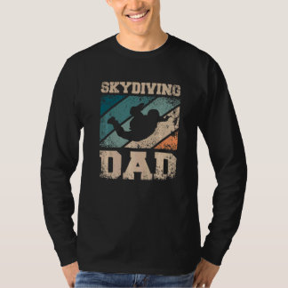 Herren Skydiving Vater Papa T-Shirt