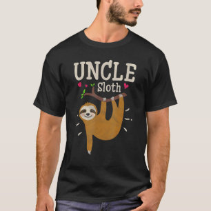 Herren Sloth Grafik Humor Zoo Tier Onkel T-Shirt