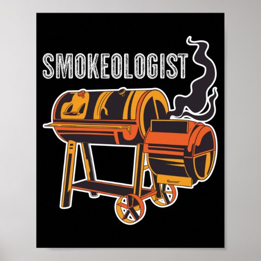 Herren Smokeologist Leistung  Poster (Vorne)