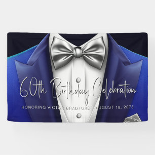 Herren Smoking Geburtstagsfeier Banner