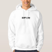 Herren Soft Life White Pullover Hoodie | Ästhetik (Vorderseite)
