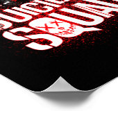 Herren Squad Squad Splatter Schwarz Performance Poster (Ecke)