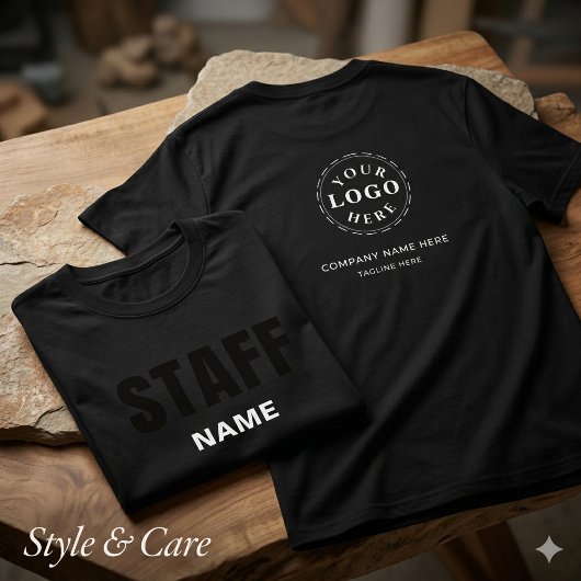 Herren STAFF Schwarzes Value T-Shirt