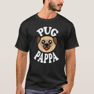 Herren Süßer Mops Papa T-Shirt