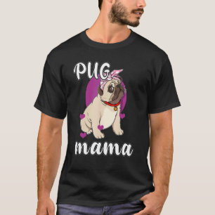 Herren Süßer Pug Mama Welpe Beagle Band Haustierbe T-Shirt